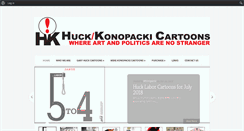 Desktop Screenshot of huckkonopackicartoons.com